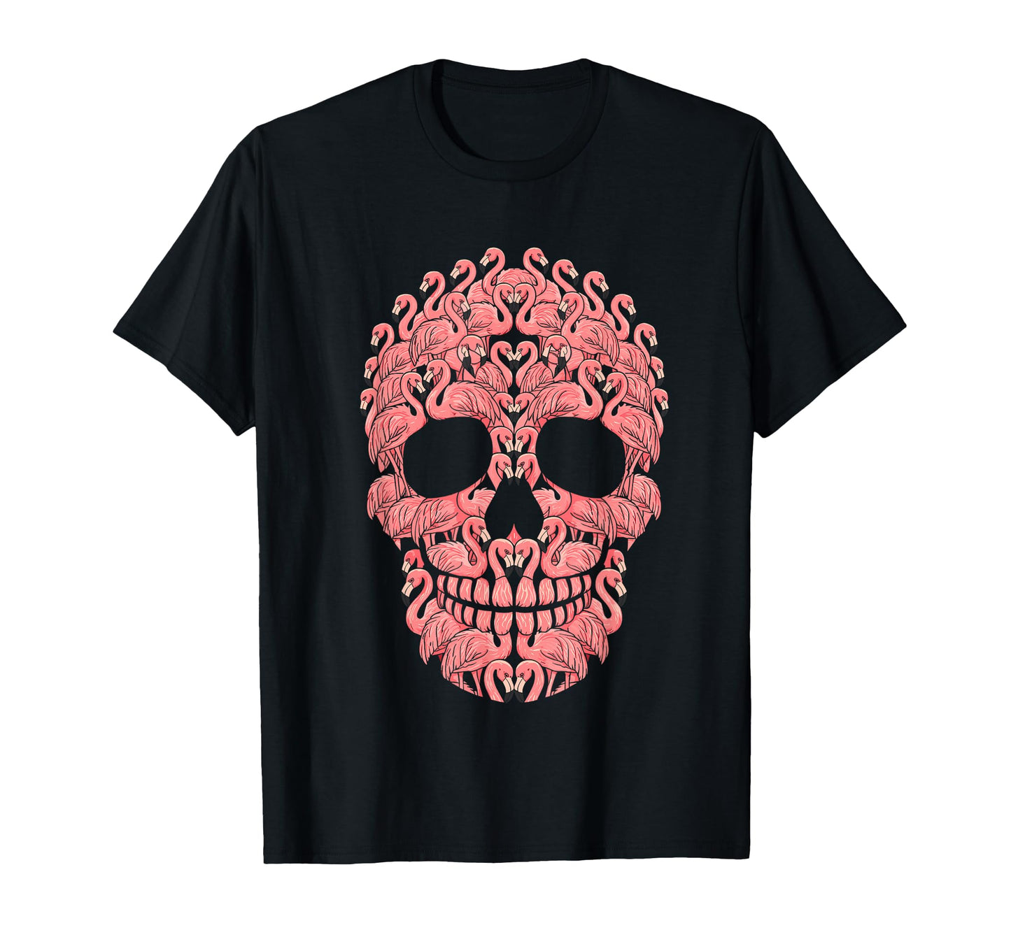 Pink Flamingo Skull Halloween Costume T-Shirt