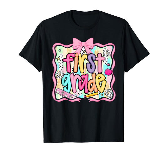 Back To School Hello First Grade Team 1st Grade Boy Girl T-Shirt