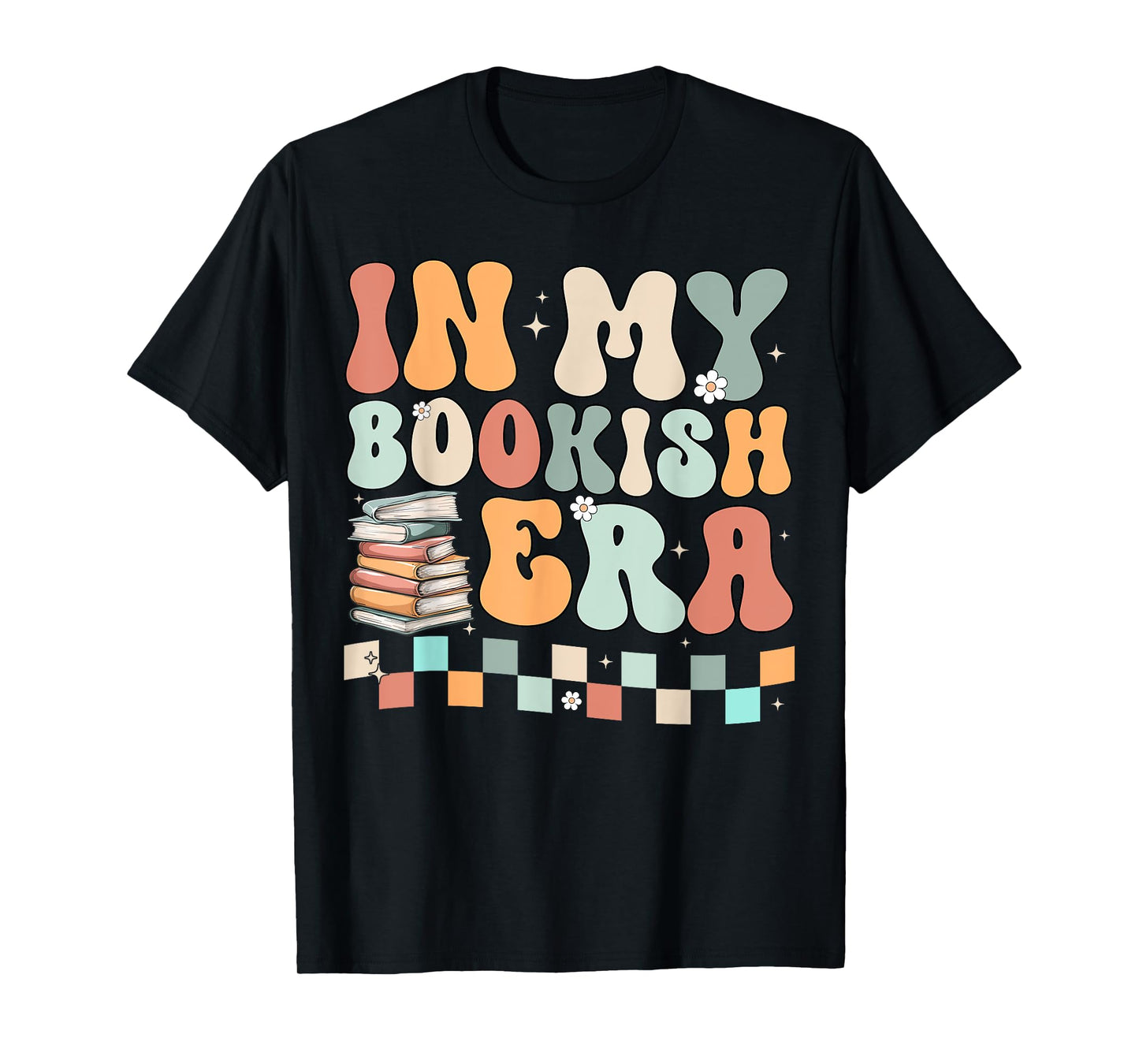 Groovy In My Bookish Era Retro Reading Book T-Shirt