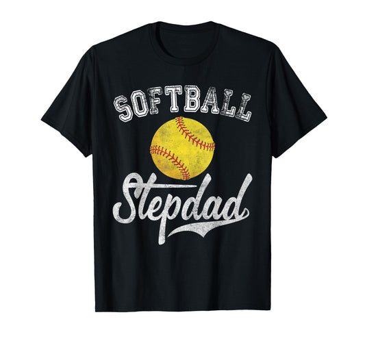 Softball Stepdad tshirt Sport Stepfather T-Shirt