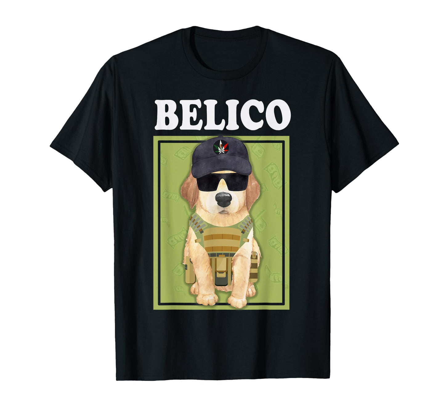 Perrito Belico Funny Mexican Corridos Belicos T-Shirt