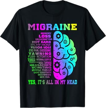 Cool Migraine Memory Less Hallucinations T-Shirt