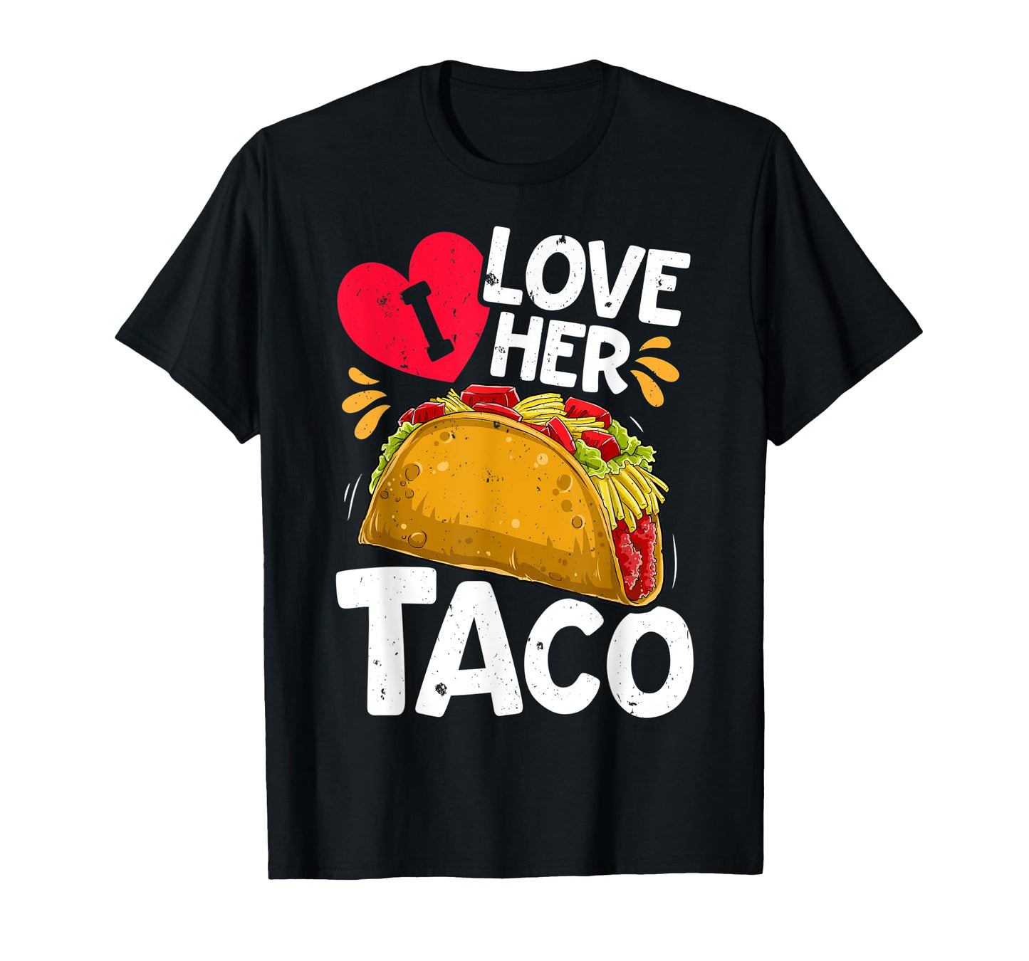 I Love Her Taco Cinco De Mayo Boys Men Mexican Food Lover T-Shirt