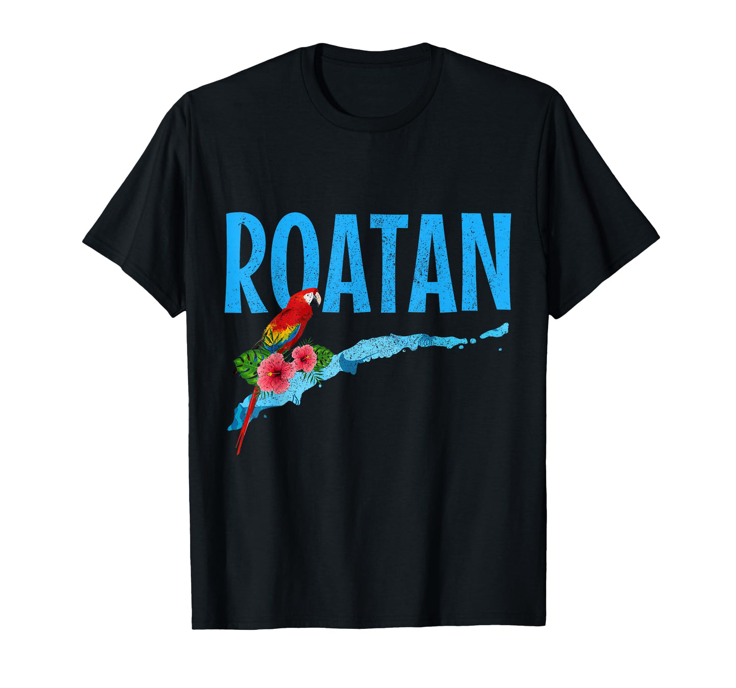 Roatan Honduras Macaw Parrot Souvenir T-Shirt