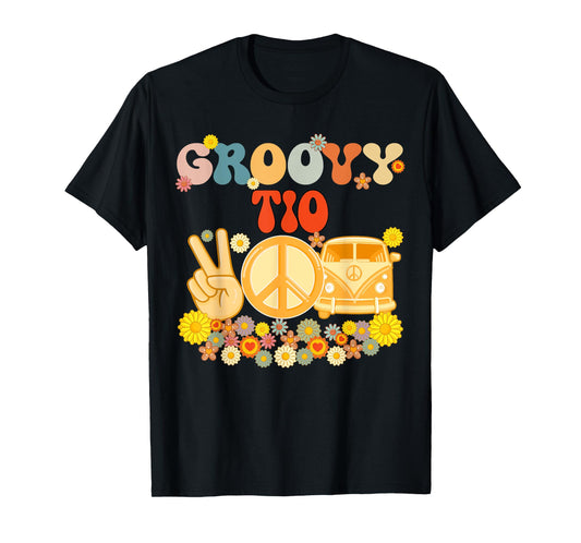Groovy Tio Retro Matching Family Baby Shower Father's Day T-Shirt