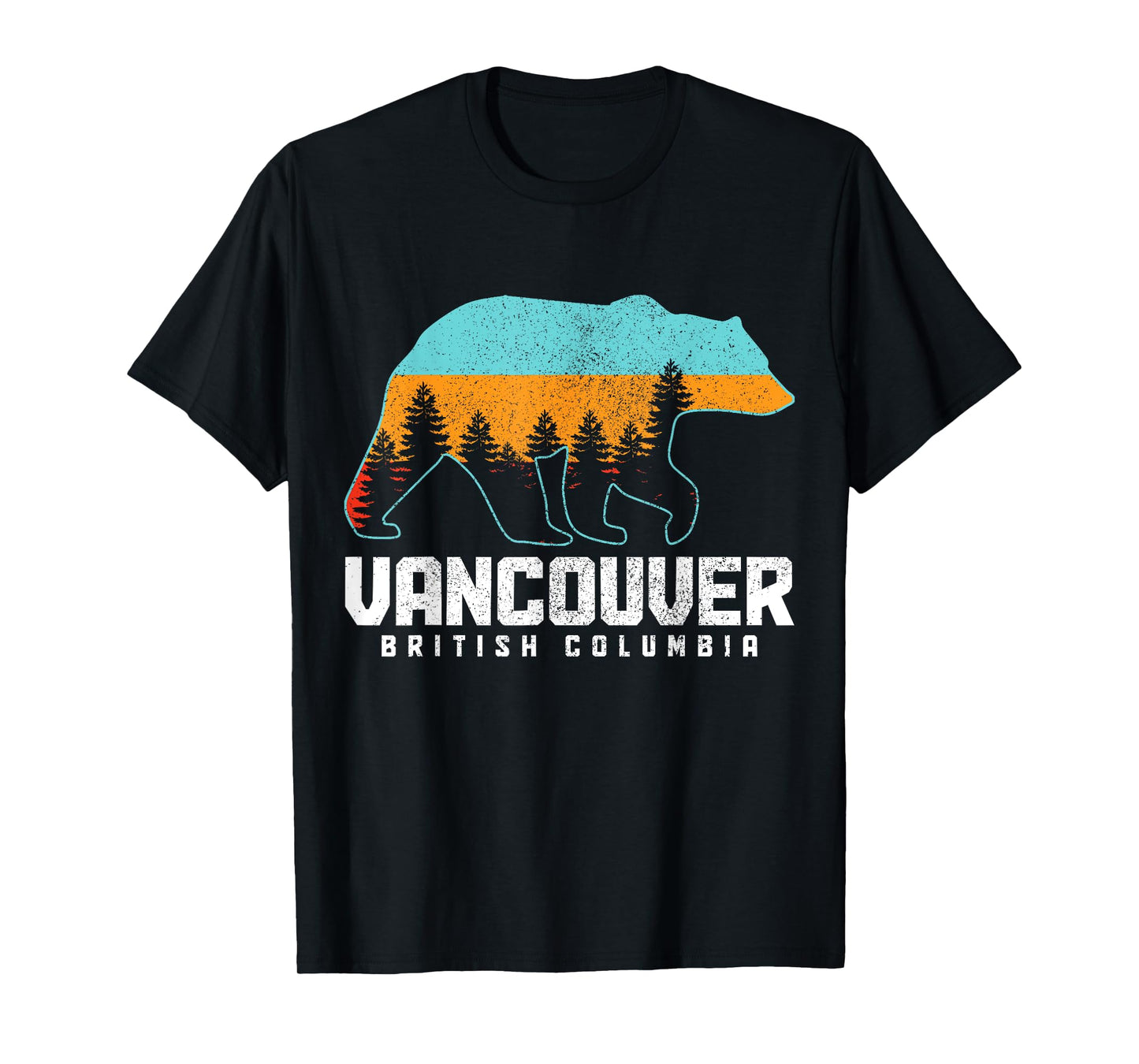 Vancouver BC British Columbia Canada Bear Pride Vintage T-Shirt