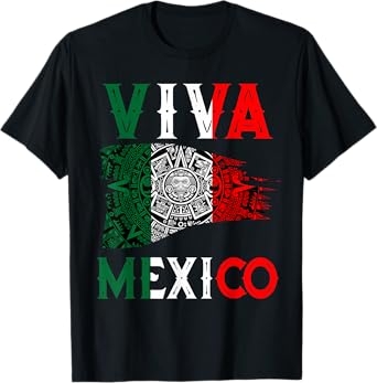 Viva Mexico Flag Kids Toddler Mexican Independence Day T-Shirt