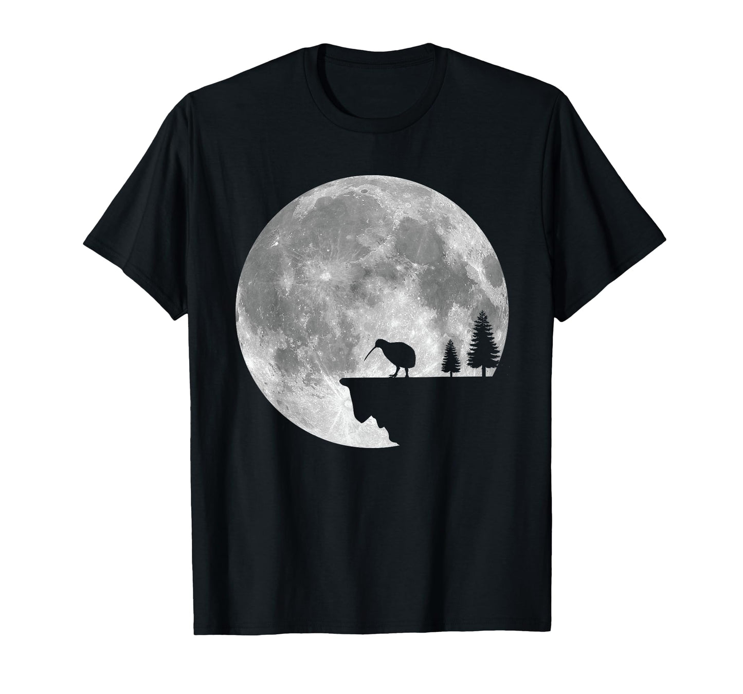 Great Kiwi Bird Moon Design Nature Kiwis T-Shirt