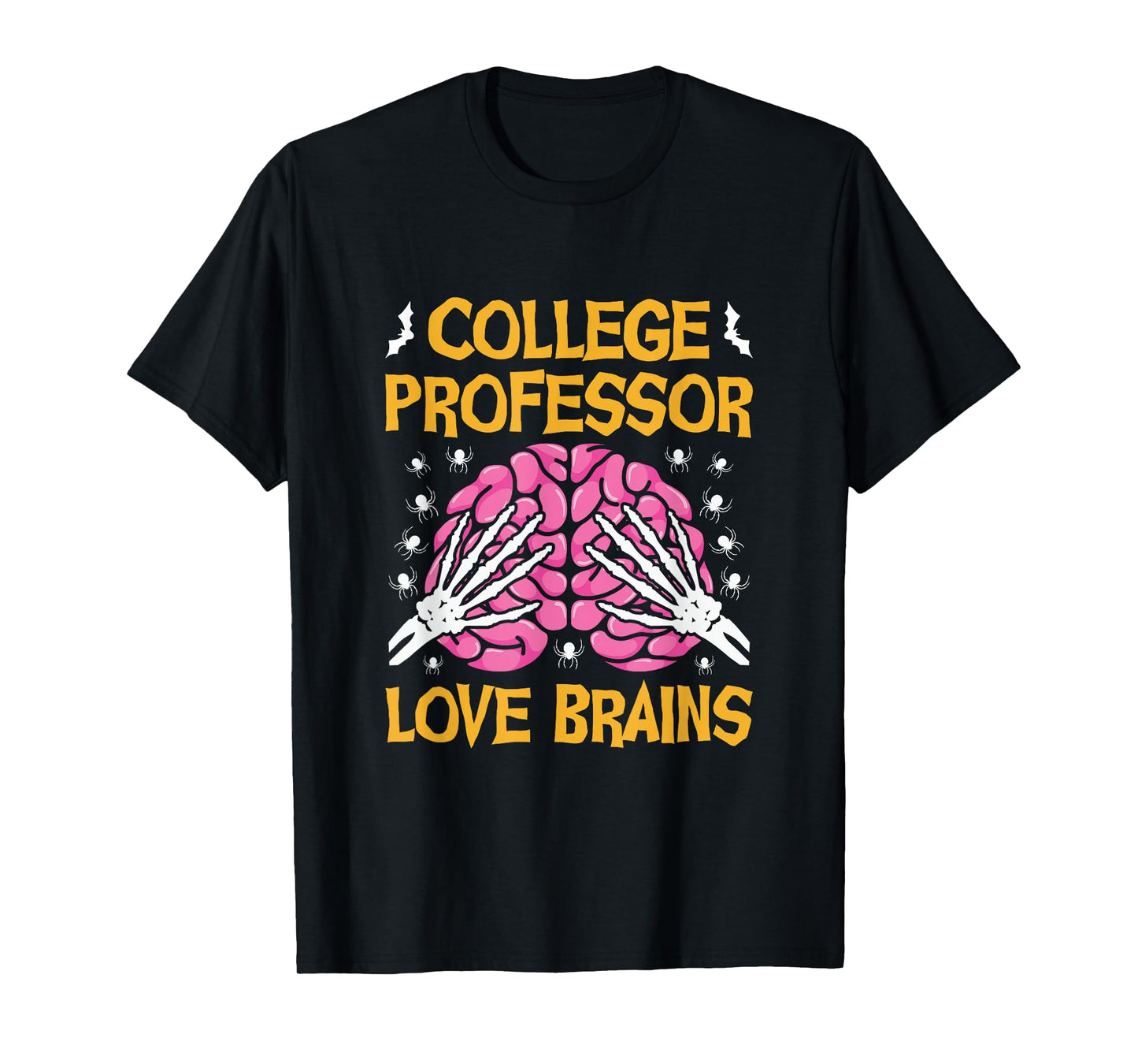 College Professor Love Brains Funny Halloween School T-Shirt