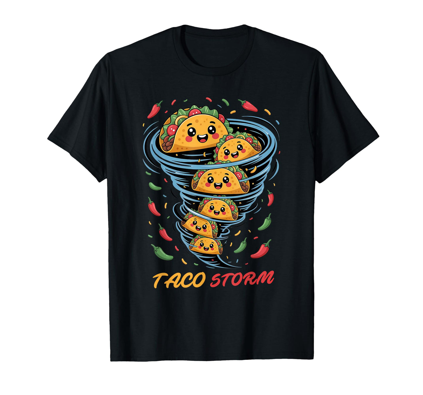 Tacos Day Funny Taco Lovers Taco Storm T-Shirt