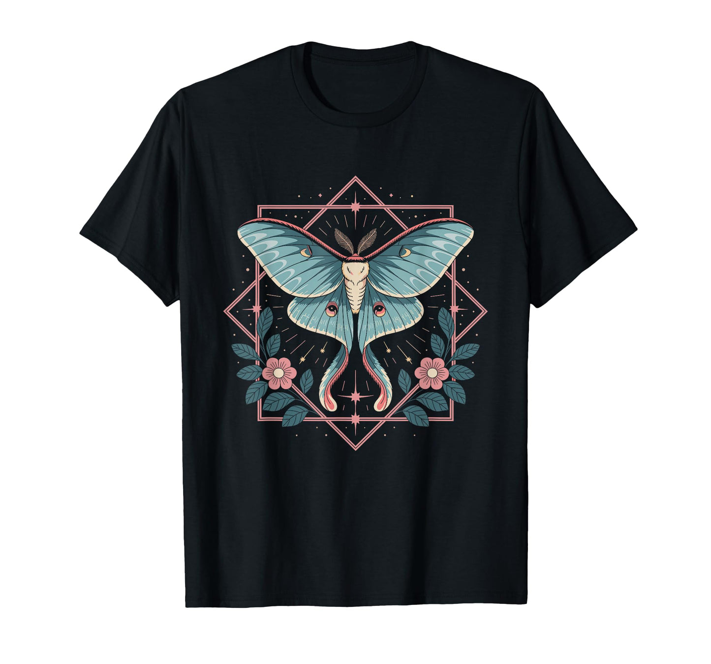 Fairycore Fairy Grunge Aesthetic Goth Fairycore Luna Moth T-Shirt