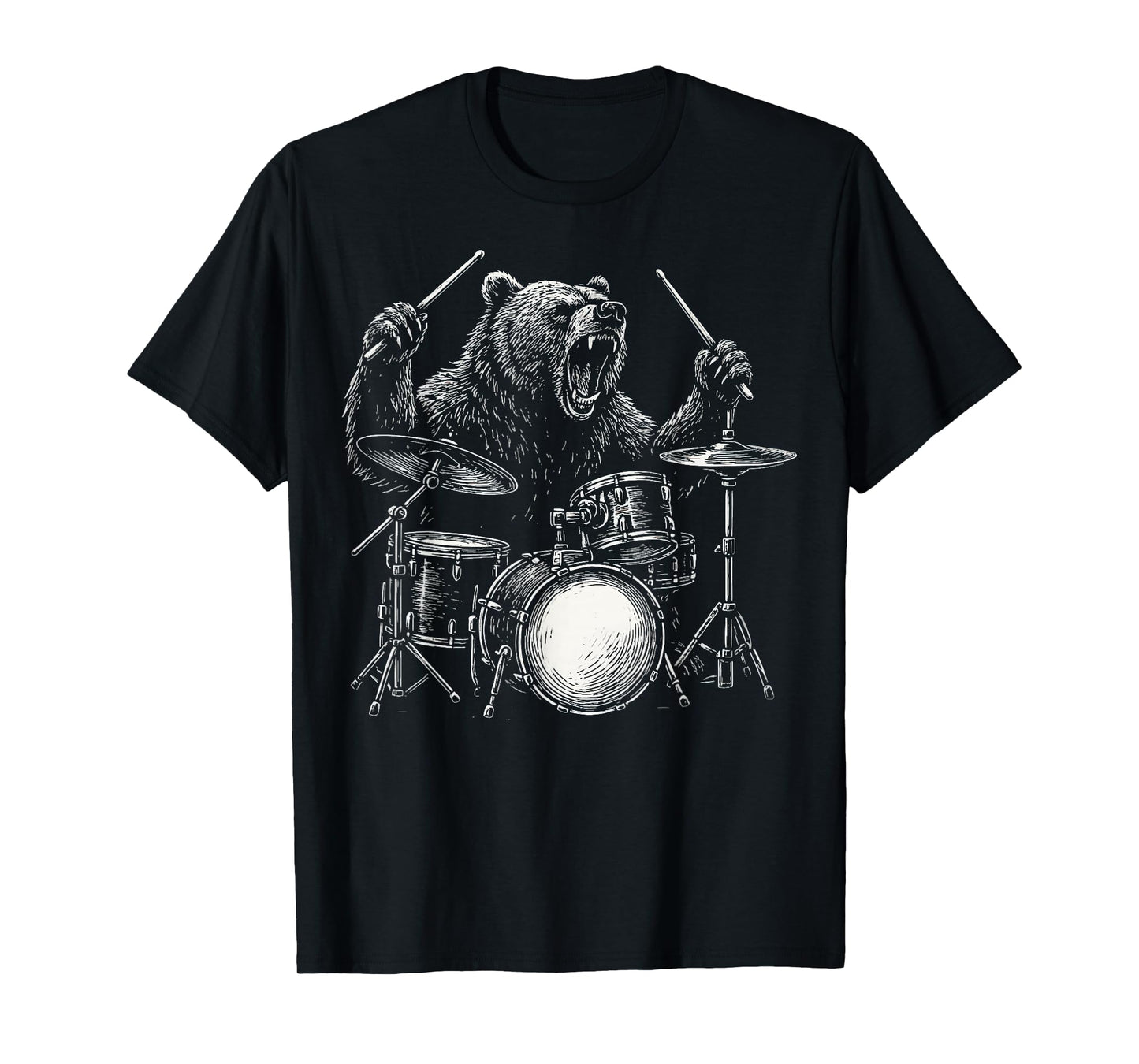 Bear Drummer Nature T-Shirt