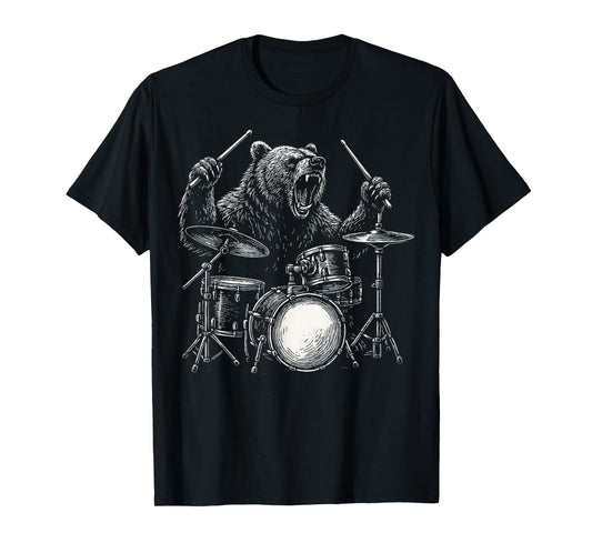 Bear Drummer Nature T-Shirt