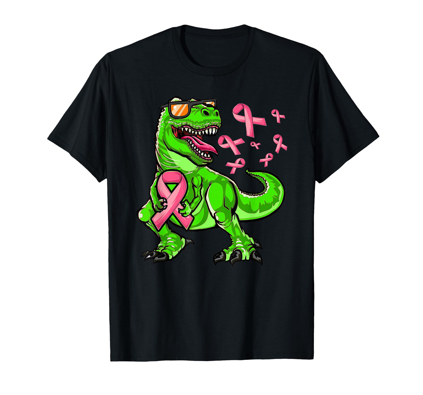 Breast Cancer T-Rex Dinosaur, Boys Breast Cancer Awareness T-Shirt