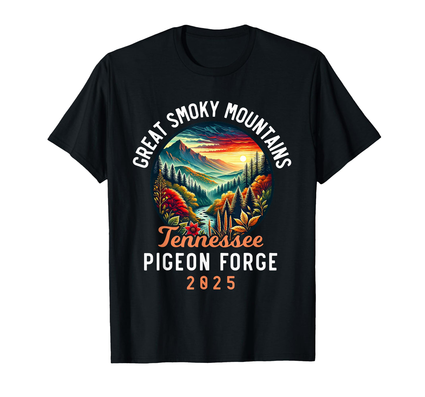 Great Smoky Mountains Tennessee 2025 Pigeon Forge, Vacation T-Shirt