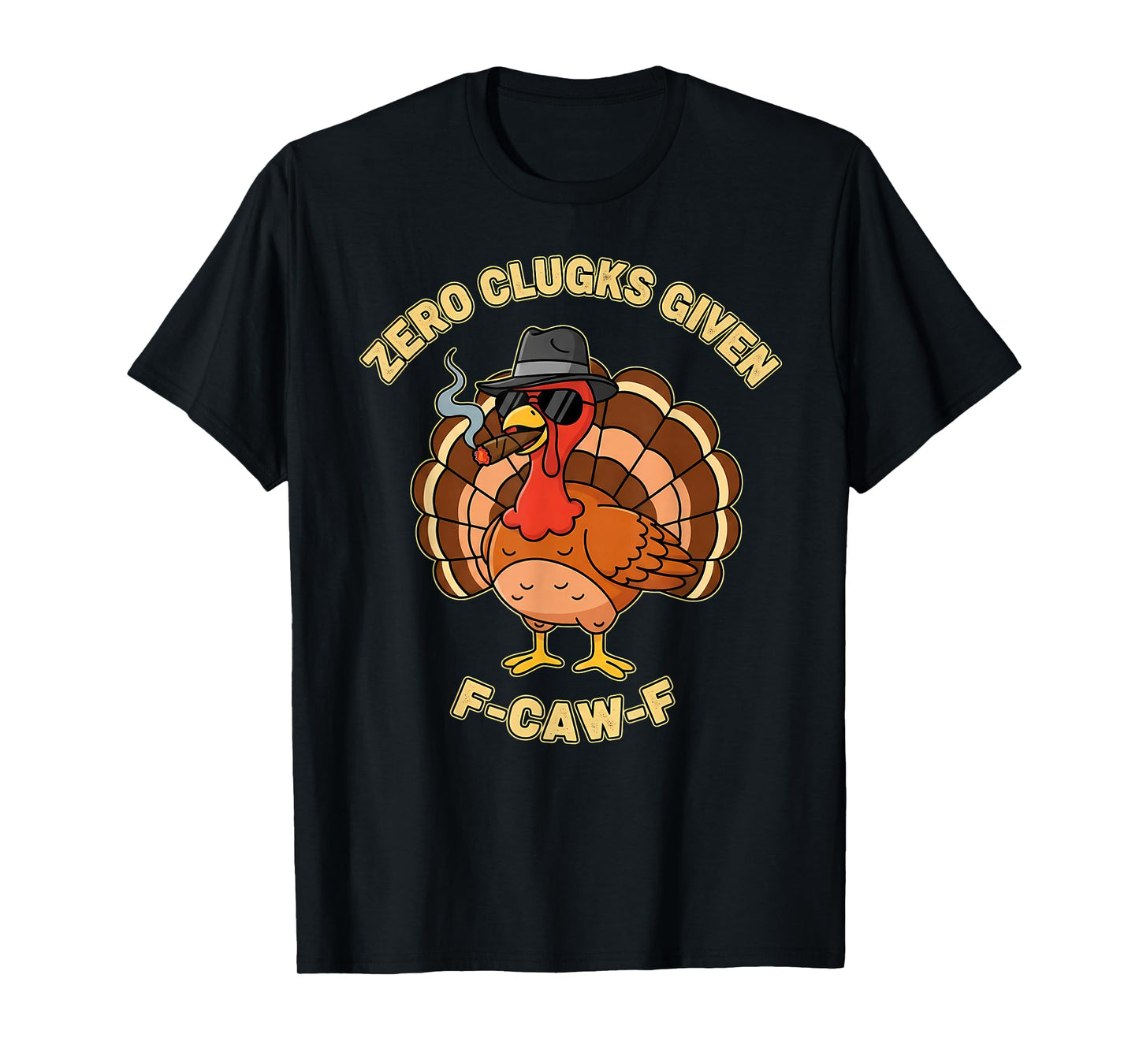 Chicken Rooster F-Caw-F Meme F Caw Funny Thanksgiving Turkey T-Shirt