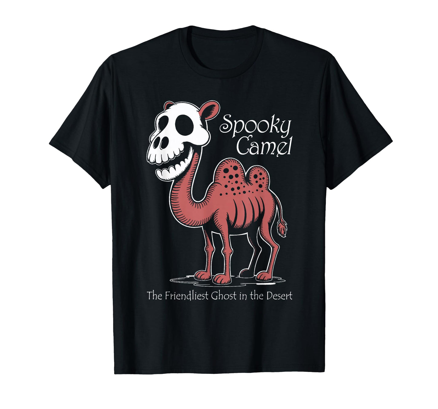 Spooky Camel Skeleton Dromedary Halloween T-Shirt