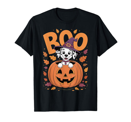 Dalmatian Costume on Pumpkin Halloween Dalmatian T-Shirt