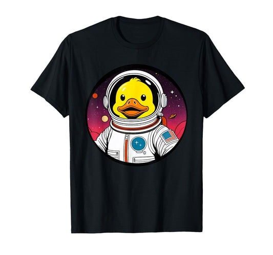 Cute Rubber Duck Space Astronaut Duck Lovers Men Women Kids T-Shirt