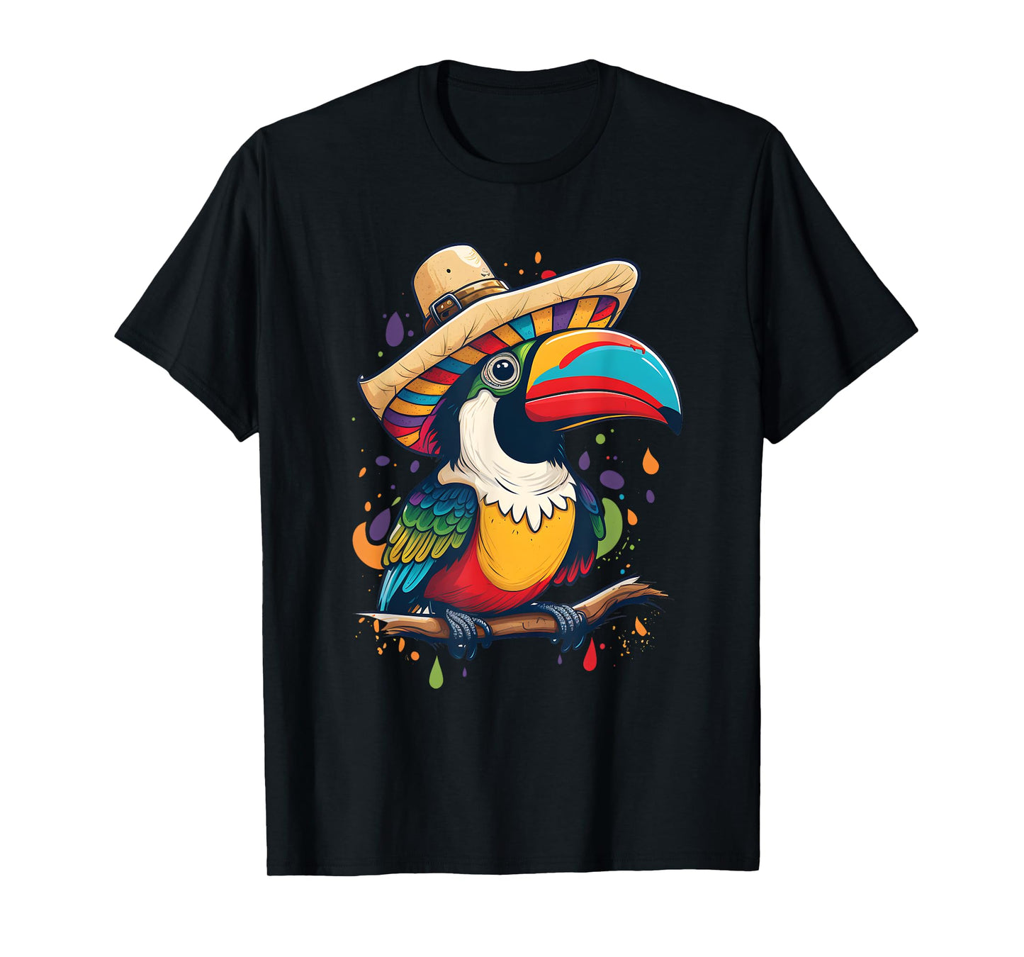 Cinco de Mayo Boys Mexican Sombrero Tucan T-Shirt