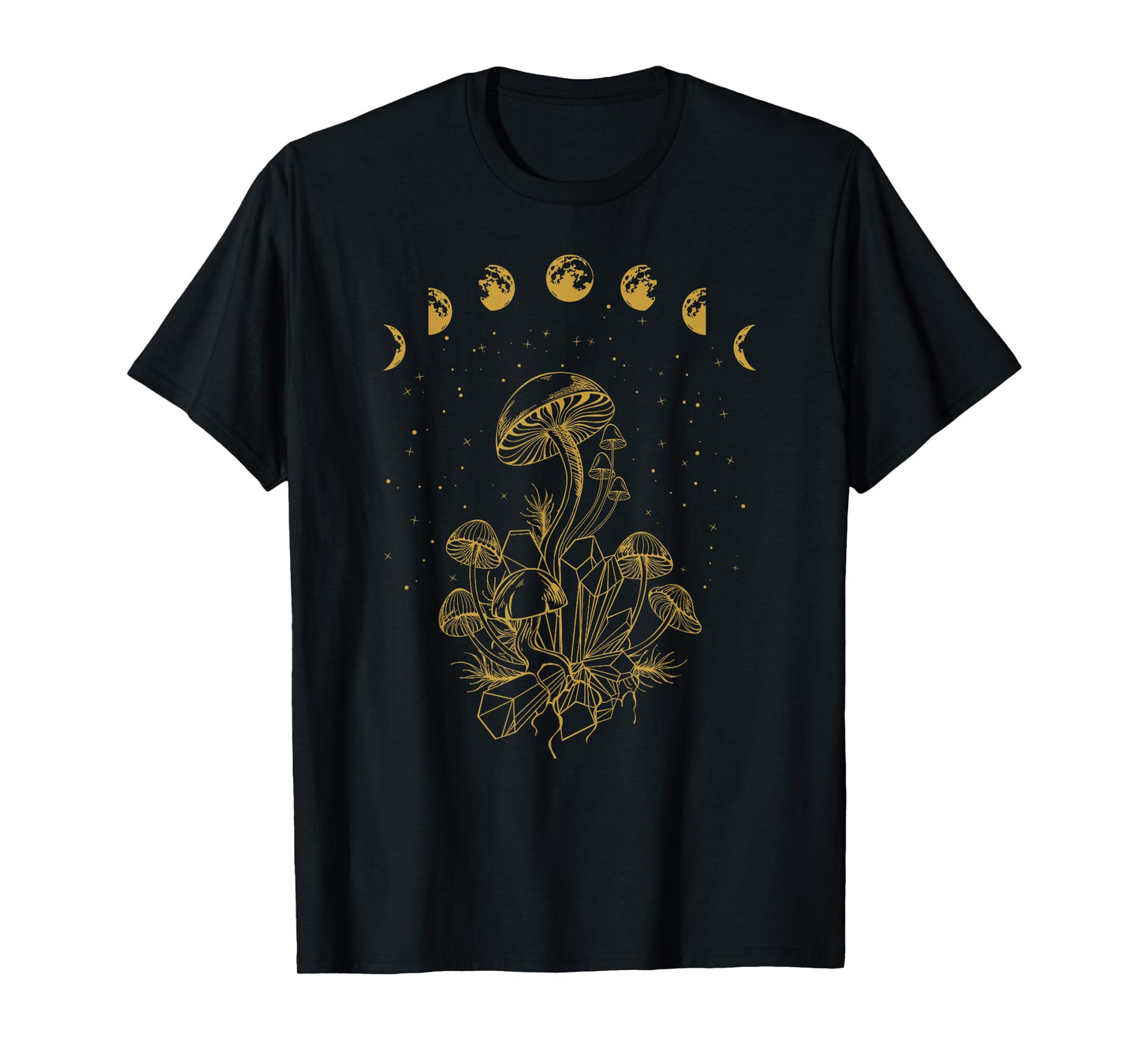 Mushrooms Fungi Moon Phases T-Shirt