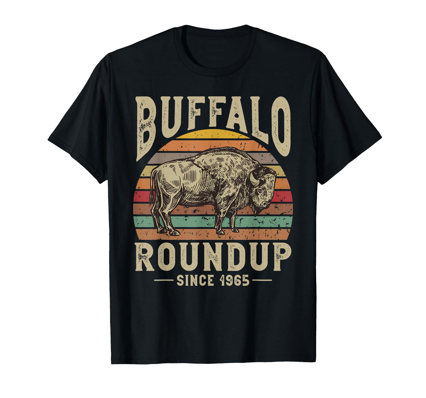 Retro Custer State Park Buffalo Roundup Since 1965 Vintage T-Shirt