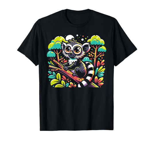 Aye Aye Face Aye-aye Nocturnal Lemur Wildlife Animal T-Shirt