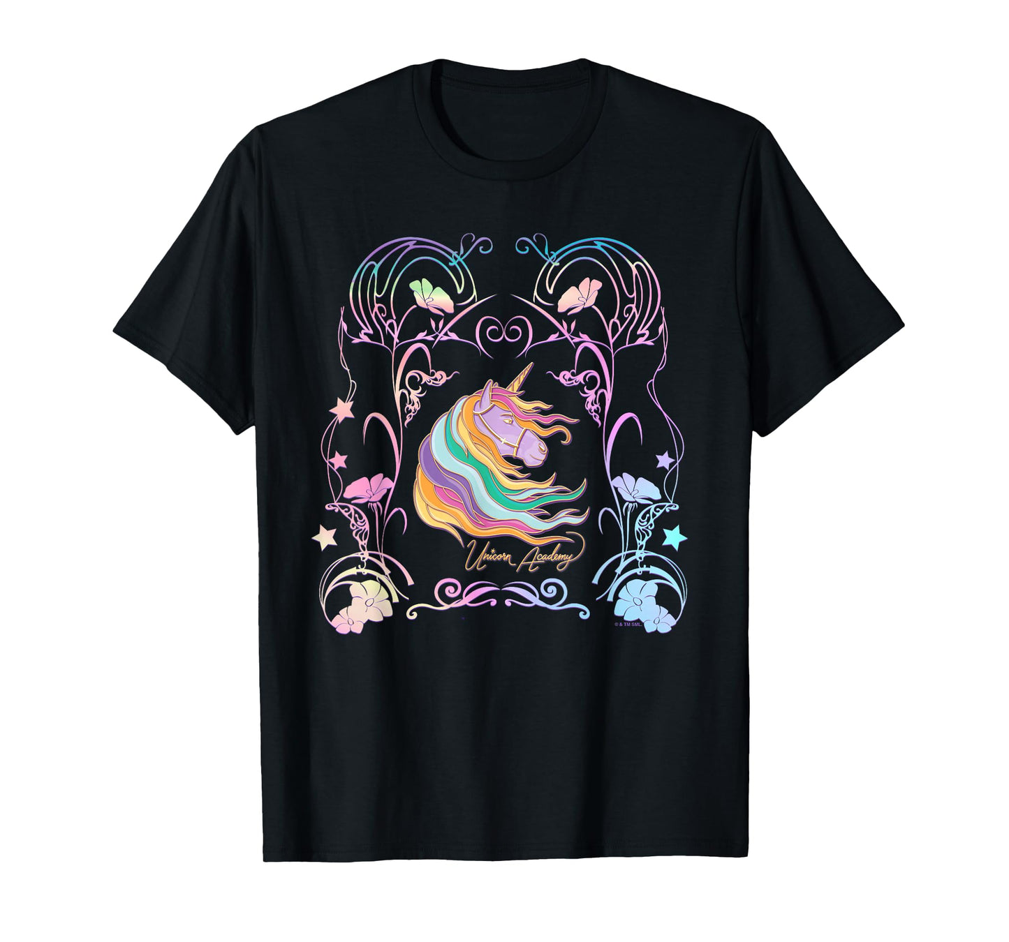 Unicorn Academy Enchanting Graphic Logo T-Shirt