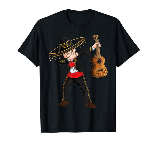 Dab Mexican Mariachi Costume charro Sombrero Cinco De Mayo T-Shirt