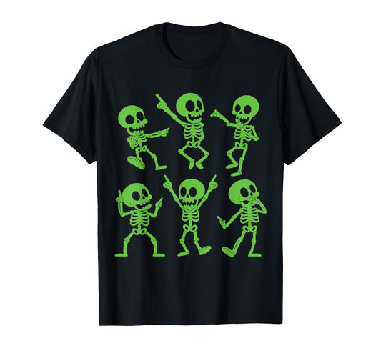 Dancing Skeletons Halloween Challenge Kids Shirt T-Shirt