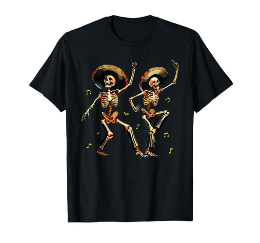 Dia De Los Muertos 2025 Mexican Skeleton Dancing T-Shirt