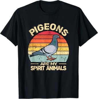 Pigeons are my Spirit Breeder Vintage Doves Retro Pigeon T-Shirt