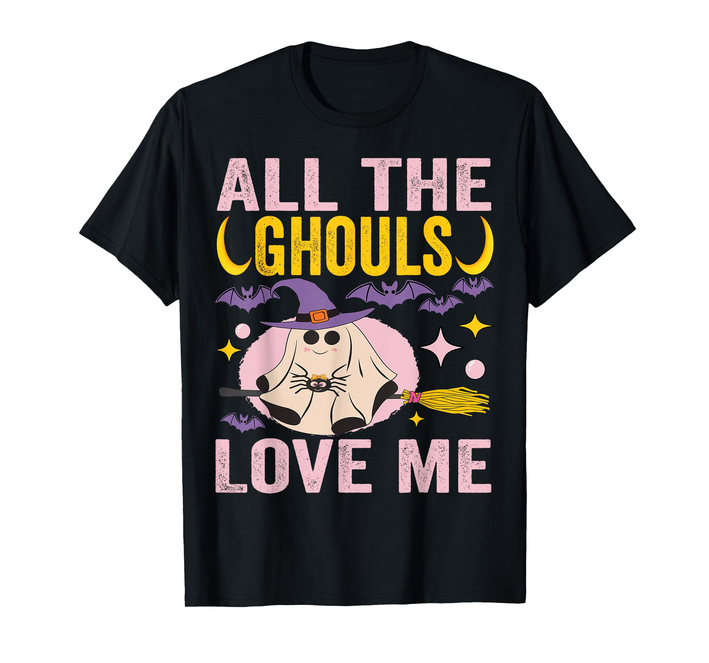 All The Ghouls Love Me Cute Halloween Child Ghost Costume T-Shirt