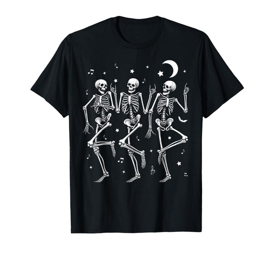 Dancing Skeletons Halloween Funny Skeleton Dance Halloween T-Shirt