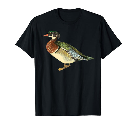 Duck T-shirt Cute Vintage Duck Graphic Wood Duck Tee Be the