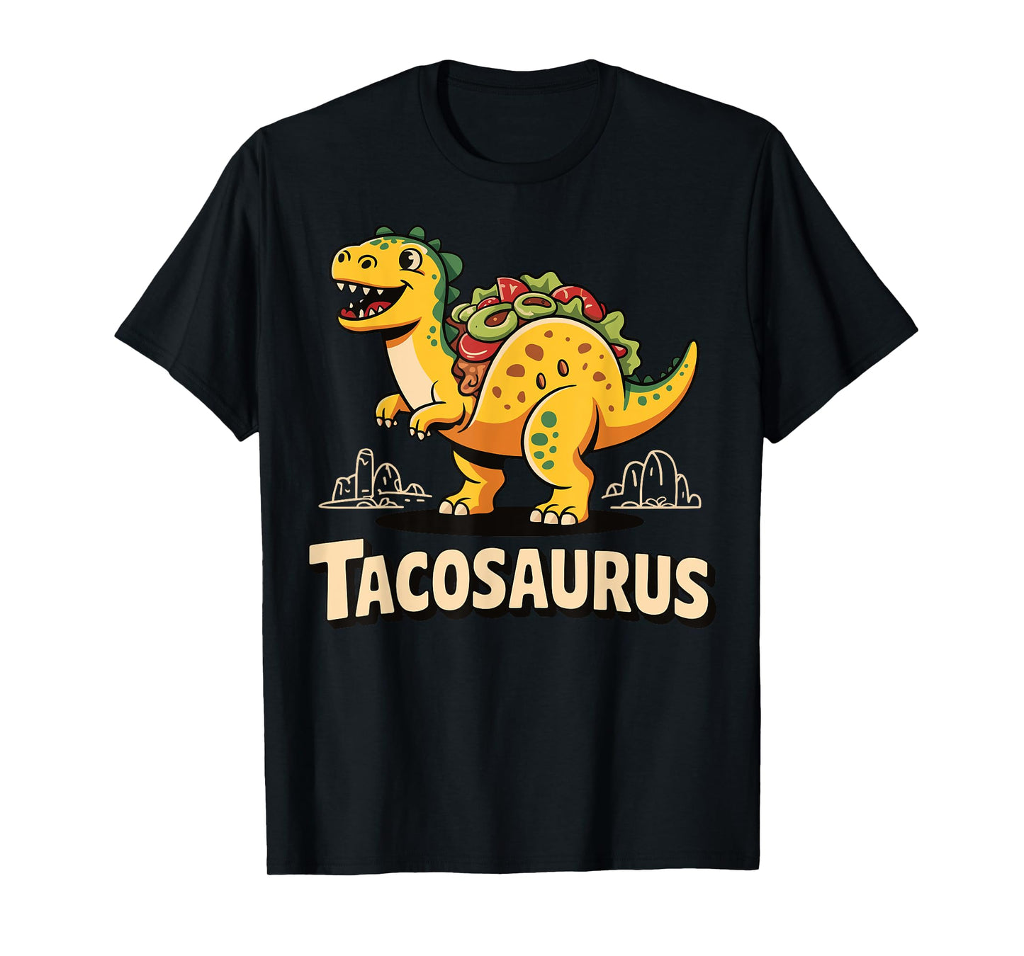 Tacosaurus T-Rex Taco Dinosaur T-Shirt
