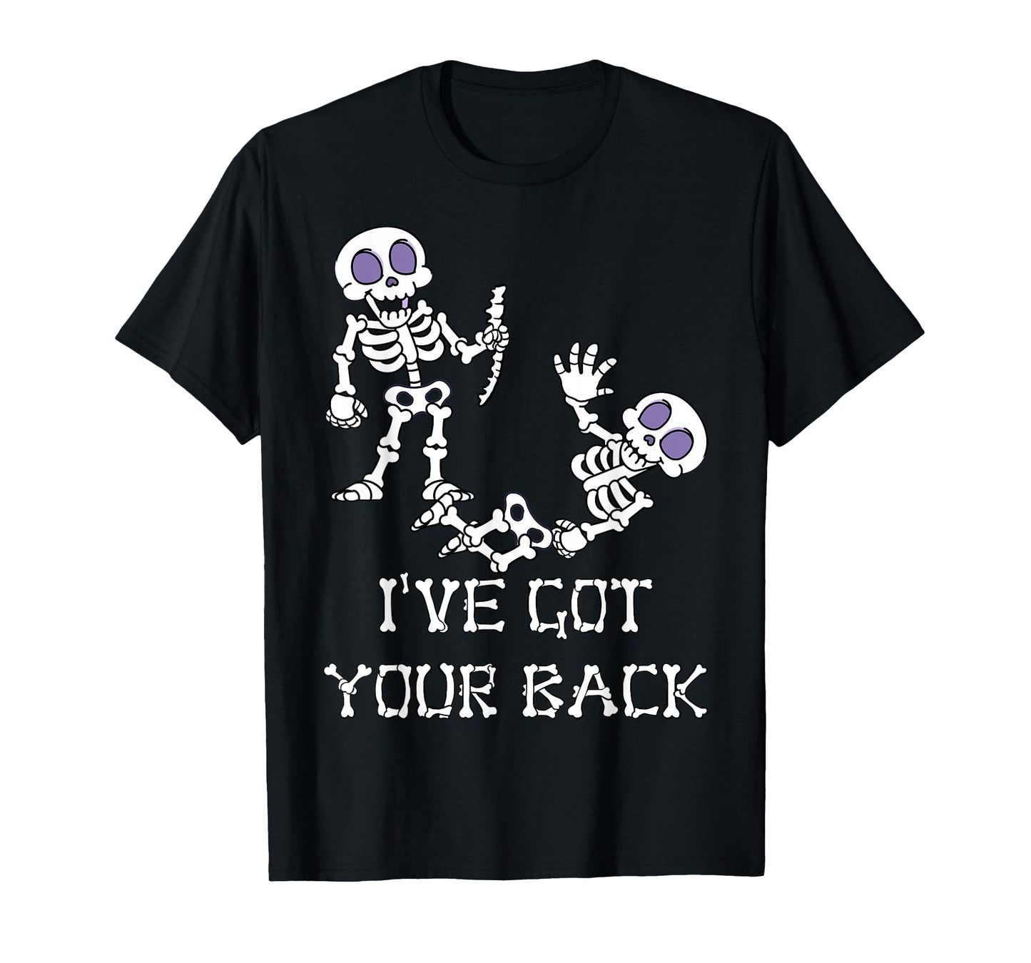 I've Got Your Back Cute Skeleton Halloween Trick or Treat T-Shirt