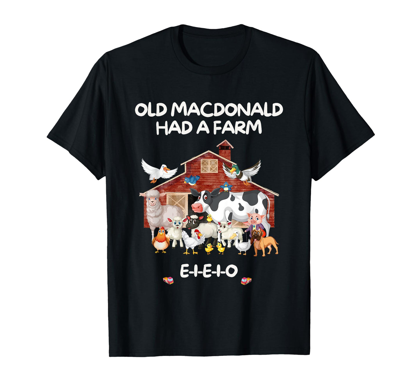 Old MacDonald Had a Farm E-I-E-I-O Boy Toddler Kids Birthday T-Shirt