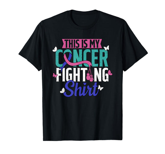 Thyroid Cancer Fighting Thyroid Ribbon Awareness Fighter T-Shirt