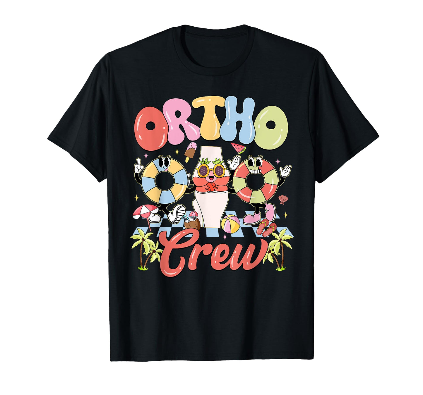 Funny Ortho Crew Summer Vibes Orthopedic Surgeon T-Shirt