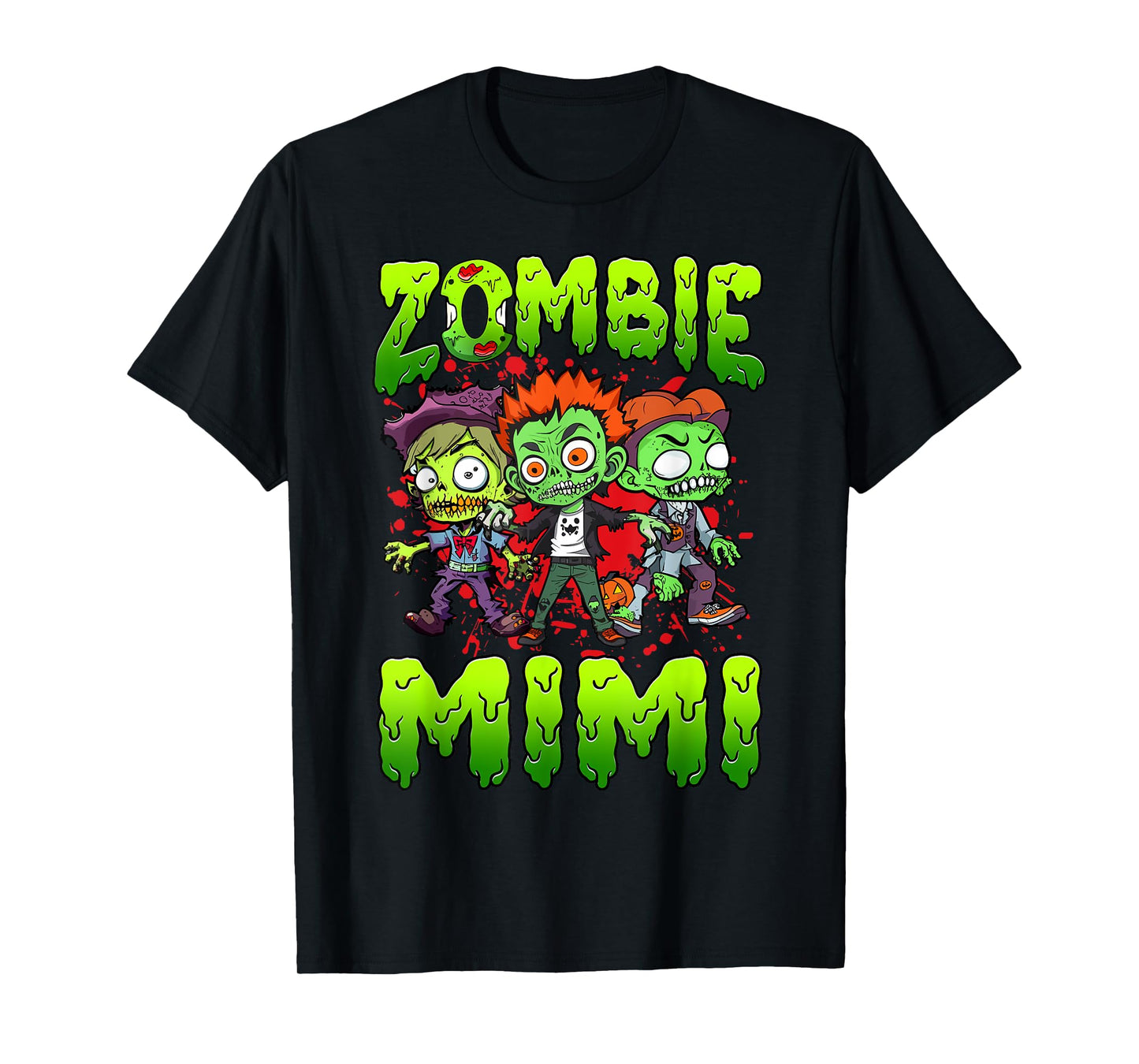 Zombie Mimi Halloween Costume Family Matching T-Shirt