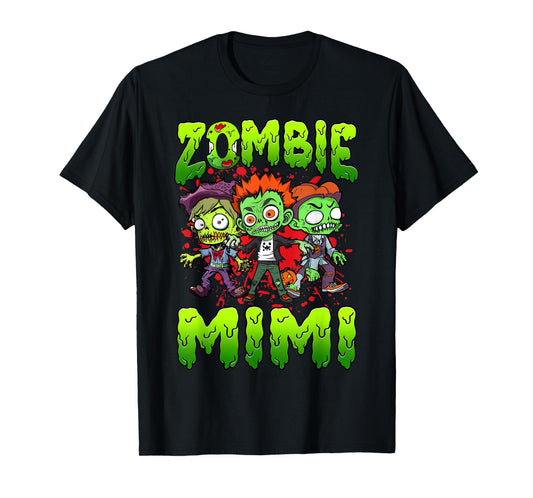 Zombie Mimi Halloween Costume Family Matching T-Shirt