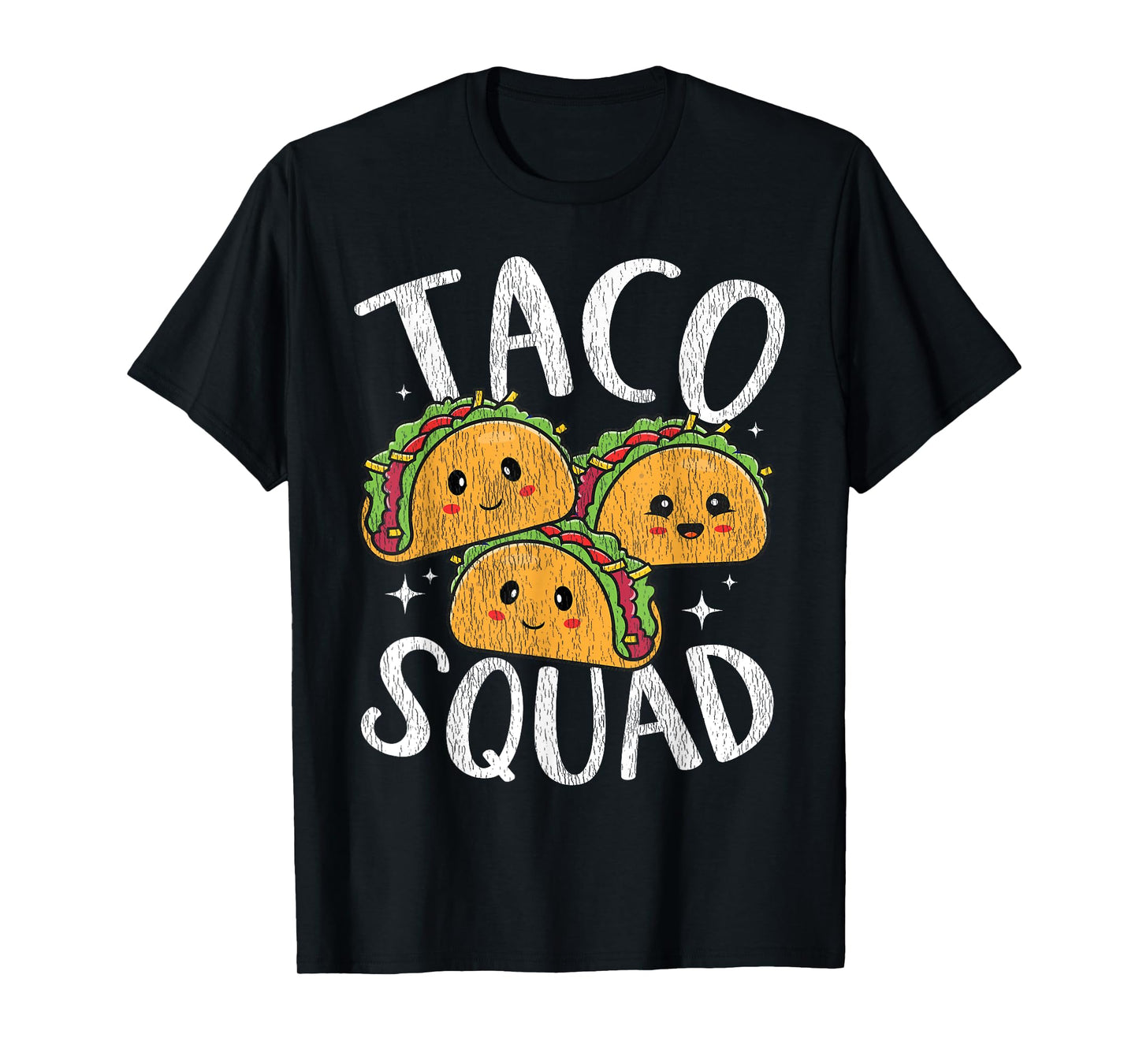 Kawaii Taco Squad For Tacos Lover Men Women Kids Vintage T-Shirt
