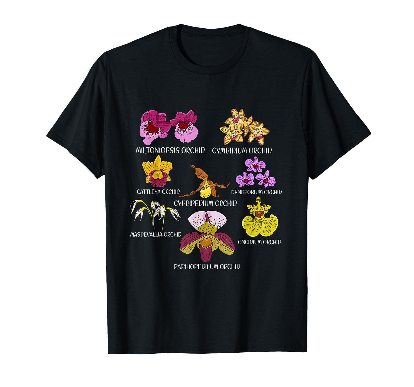Orchid Species Flower Lover Florist Orchids T-Shirt