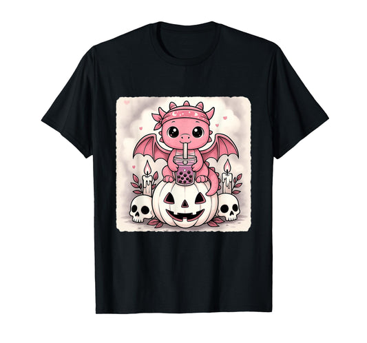 Dragon Bat Kawaii Pastel Goth Creepy Cute Skeleton T-Shirt