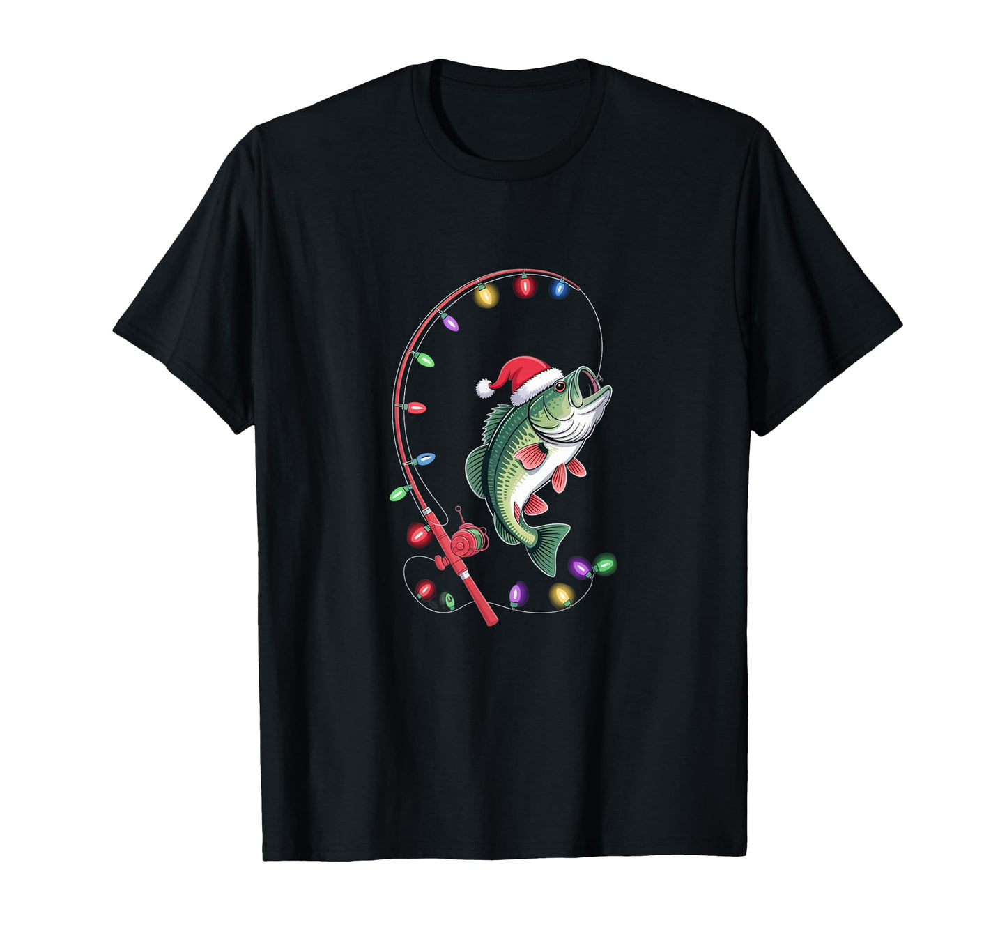 Bass Christmas – Funny Fishing Holiday T-Shirt