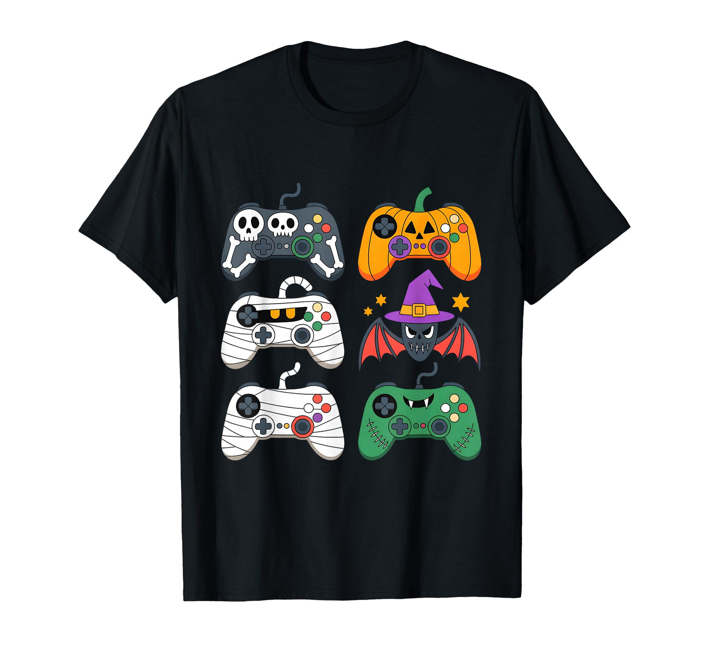 Halloween Gamer Skeleton Zombie Controller Tee T-Shirt