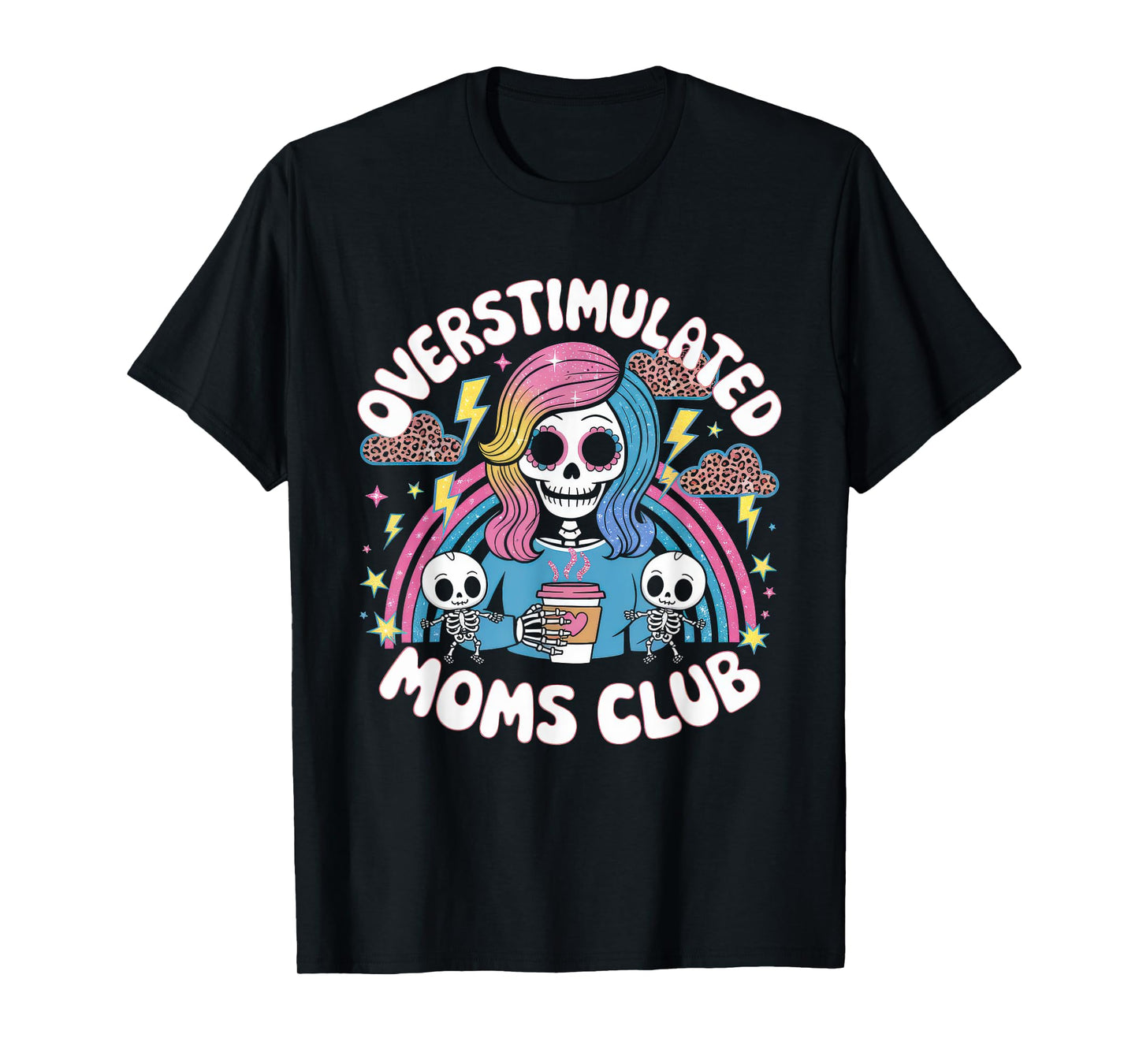 Overstimulated Moms Club Tshirt Mom Depression Mental Health T-Shirt