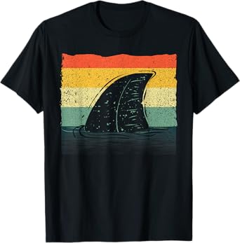 Cool Shark Fin For Men Women Shark Ocean Sharks Summer T-Shirt