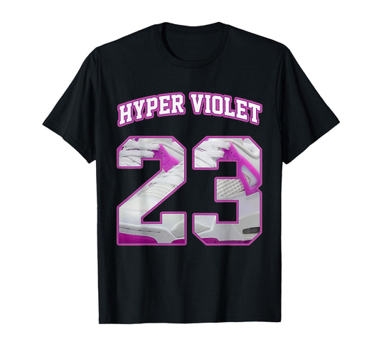 Number 23 Hyper Violet 4s Loser Lover Matching Tee Retro T-Shirt